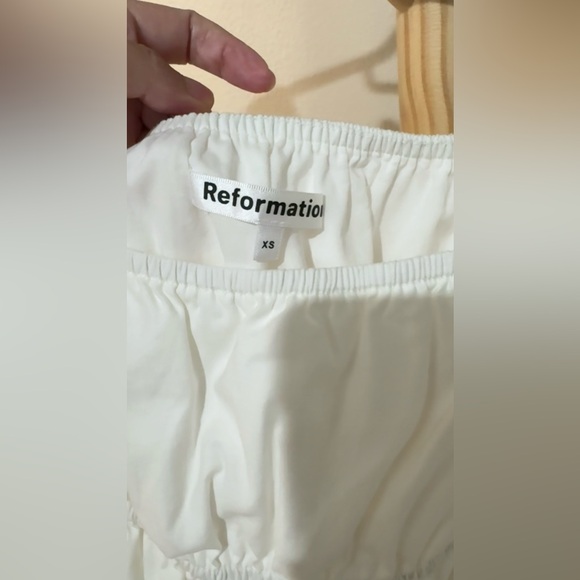 Reformation Woods Dress In White, size XS, brand new, never worn, no flaws. - Picture 8 of 10